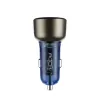 Rock autós töltő H16 - USB + Type C - 72W 5A kék - 0. kép