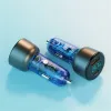 Rock autós töltő H16 - USB + Type C - 72W 5A kék - 1. kép