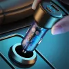 Rock autós töltő H16 - USB + Type C - 72W 5A kék - 3. kép