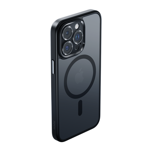 Rock Guard Touch Matte Sorozat Mágneses tok iPhone 16 Pro Max fekete tok Rock Guard Touch Matte Sorozat Mágneses tok iPhone 16 Pro Max fekete tok