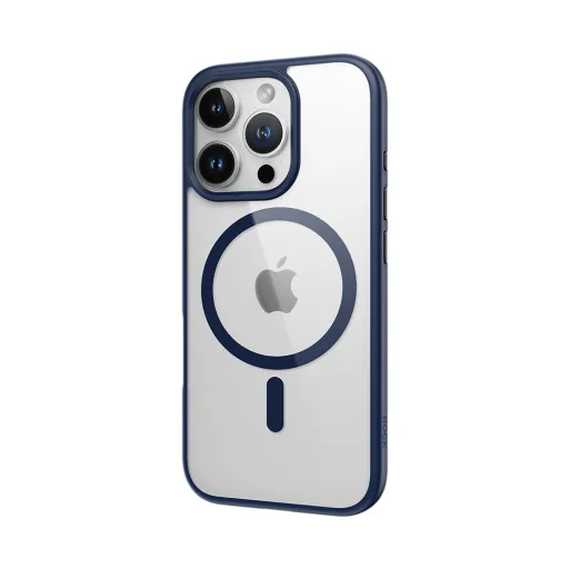 Rock Guard Sorozat Mágneses Tok iPhone 16 Pro-hoz átlátszó-kék tok Rock Guard Sorozat Mágneses Tok iPhone 16 Pro-hoz átlátszó-kék tok