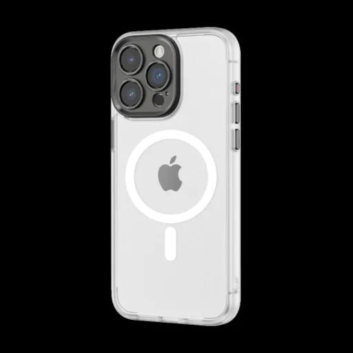Rock Guard Touch Matte sorozat mágneses iPhone 15 tok, fehér Rock Guard Touch Matte sorozat mágneses iPhone 15 tok, fehér