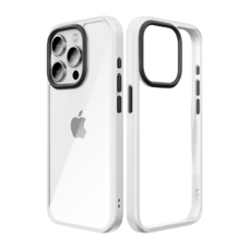 Rock Guard Series tok iPhone 15 Plus átlátszó-fehér tok