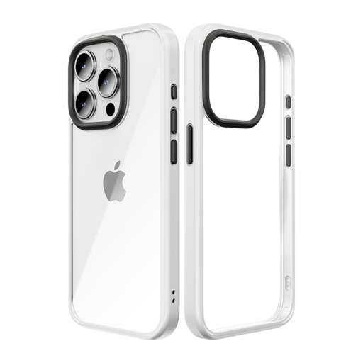Rock Guard Series tok iPhone 15 Plus átlátszó-fehér tok Rock Guard Series tok iPhone 15 Plus átlátszó-fehér tok