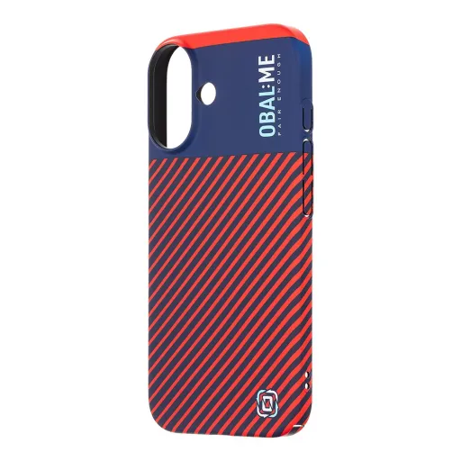 OBAL:ME Flossy Stripes tok Apple iPhone 16 Blue/Red