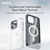 Rock Crystal Shield sorozat mágneses tok iPhone 14 Pro, átlátszó-fekete tok - 2. kép