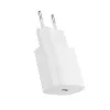 Rock hálózati töltő T18 Sugar Cube sorozat GaN - Type C - QC 3.0 PD 20W Type C - Lightning kábellel fehér - 1. kép