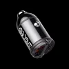 Rock autós töltő H18 Mini - USB + Type C - 30W 3A fekete - 0. kép