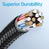 Rock Cable Deep Indigo Series fonott - Type C to Type C - PD 100W 1,2 méter fekete - 1. kép