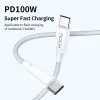 Rock kábel R6 - Type C to Type C - PD 100W 5A 2 méter fehér - 0. kép