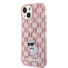Karl Lagerfeld Monogram Choupette tok iPhone 15 - rózsaszín - 0. kép