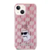 Karl Lagerfeld Monogram Choupette tok iPhone 15 - rózsaszín - 1. kép