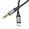 HOCO kábel AUX Type C (APA) - Jack 3,5 mm (APA) UPA26 1 m fekete - 1. kép