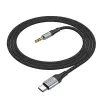HOCO kábel AUX Type C (APA) - Jack 3,5 mm (APA) UPA26 1 m fekete - 3. kép