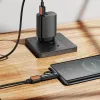 HOCO Type C (férfi) - Type C (női) adapter digitális kijelzővel 2,4A 100W UA32 fekete - 0. kép