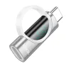 HOCO adapter Type C (férfi) - Type C (női) digitális kijelzővel 2,4A 100W UA32 ezüst - 1. kép