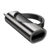 HOCO adapter Lightning (férfi) Type C (női) digitális kijelzővel 2,4A 27W UA32B fekete - 3. kép