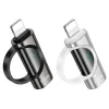 HOCO adapter Lightning (férfi) Type C (női) digitális kijelzővel 2,4A 27W UA32B fekete - 4. kép