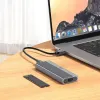 HOCO adapter HUB USB A SSD lemezekhez USB3.1 / 6GBps HB47 fém szürke - 1. kép