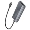 HOCO adapter HUB Type C SSD lemezhez USB3.2 / 10GBps HB47A fém szürke - 0. kép