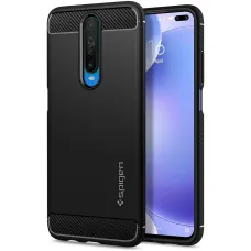 Matné čierne puzdro Xiaomi Pocophone X2/Redmi K30 Spigen Rugged Armor Matné čierne puzdro Xiaomi Pocophone X2/Redmi K30 Spigen Rugged Armor