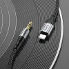 HOCO AUX kábel Lightning (férfi) Jack 3,5 mm (férfi) UPA26 1 m fekete - 3. kép