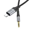 HOCO AUX kábel Lightning (férfi) Jack 3,5 mm (férfi) UPA26 1 m fekete - 4. kép