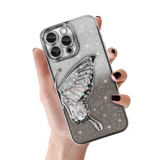 Tel Protect Butterfly fliptok iPhone 15 Pro Max ezüst tok