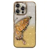 Tel Protect Butterfly Water iPhone 15 Pro tok arany - 0. kép