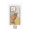 Tel Protect Butterfly Water iPhone 15 Pro tok arany - 4. kép