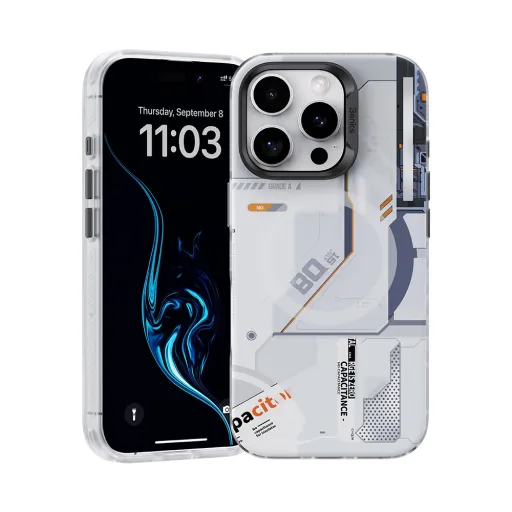 Benks Magnetic Mecha Series tok iPhone 16 Pro Max fehér Benks Magnetic Mecha Series tok iPhone 16 Pro Max fehér