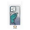 Tel Protect Butterfly Water tok iPhone 15 Pro kék - 4. kép