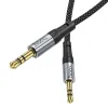 HOCO kábel AUX Jack 3,5 mm (férfi) - Jack 3,5 mm (férfi) UPA26 1 m fekete - 3. kép