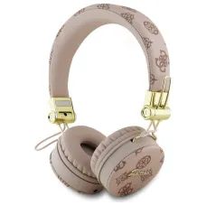 GUESS vezeték nélküli Bluetooth fejhallgatók ENC GUBH70EPOSMW (PU Peony Script Kör alakú) barna