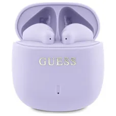 GUESS vezeték nélküli fülhallgató Bluetooth TWS GUTWSJ14ESGU (Nyomtatott Klasszikus Logó) lila