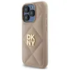 DKNY Quilted Stack Logo iPhone 15 Pro Max tok - Bézs - 0. kép