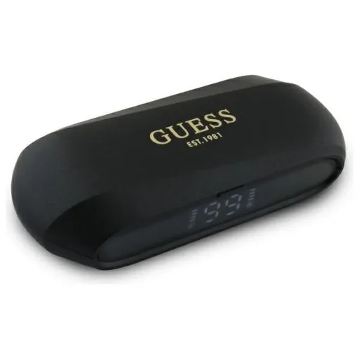 GUESS vezeték nélküli fülhallgató bluetooth TWS GUTWSC2MCDSK (Elongated Metallic Classic Printed Logo) fekete