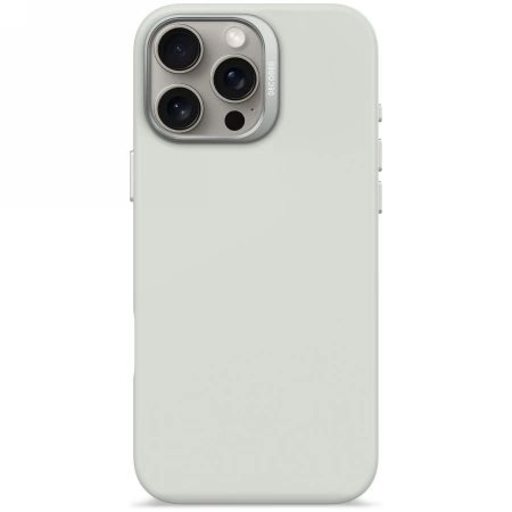 Decoded antimikrobiális szilikon hátlap MagSafe-funkcióval iPhone 16 Pro Max-hoz - Szürke tok Decoded antimikrobiális szilikon hátlap MagSafe-funkcióval iPhone 16 Pro Max-hoz - Szürke tok