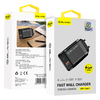 Blavec fali töltő BC5 GaN - USB + Type C - PD QC 45W 3A (TCBC5G-UCB453A) fekete - 0. kép