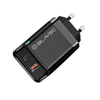 Blavec fali töltő BC5 GaN - USB + Type C - PD QC 45W 3A (TCBC5G-UCB453A) fekete - 1. kép