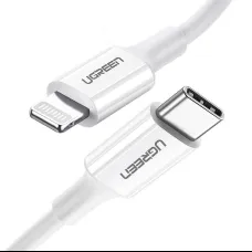 Ugreen US171 Lightning - USB-C MFi PD kábel 20W 480Mb/s 1m - fehér