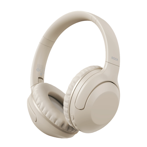Rock fejhallgatók O3 ANC bluetooth bézs,