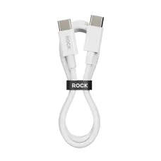 Rock Cable P8 Basic sorozat - Type C to Type C - PD 60W 3A 1 méter fehér