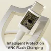 Rock Cable P8 Basic sorozat - Type C to Type C - PD 60W 3A 1 méter fehér - 4. kép