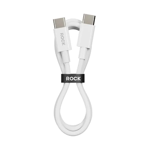 Rock Cable P8 Basic sorozat - Type C to Type C - PD 60W 3A 1 méter fehér