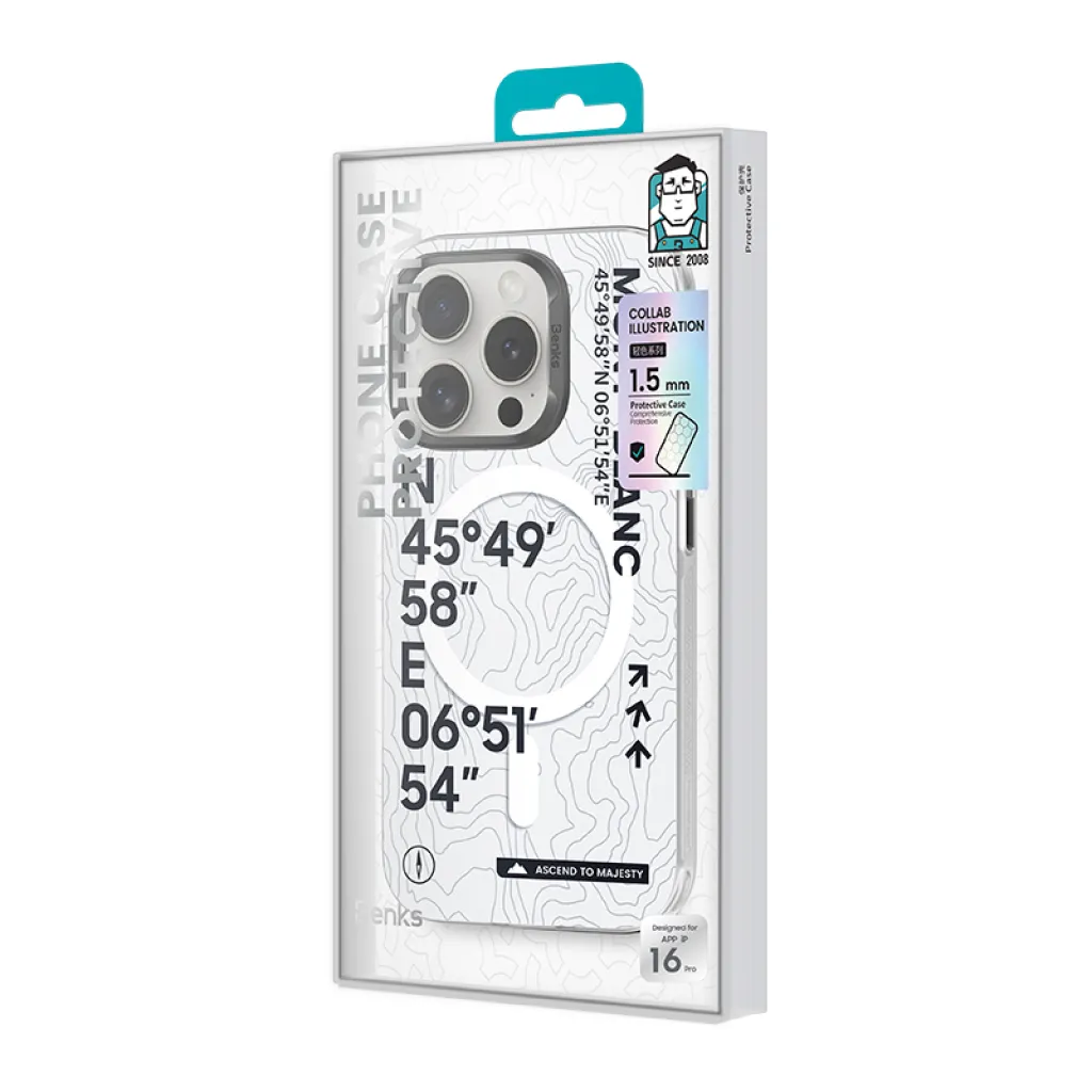  iPhone 16 Pro Benks Mágneses Summit Mont Blanc tok - 8