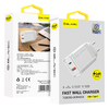 Blavec fali töltő BC5 GaN - USB + Type C - PD QC 45W 3A (TCBC5G-UCW453A) fehér - 0. kép