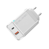 Blavec fali töltő BC5 GaN - USB + Type C - PD QC 45W 3A (TCBC5G-UCW453A) fehér - 1. kép