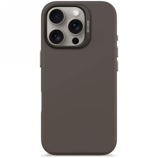 Decoded Antibakteriális Szilikon Hátlap MagSafe funkcióval iPhone 16 Pro - Sötétbarna tok Decoded Antibakteriális Szilikon Hátlap MagSafe funkcióval iPhone 16 Pro - Sötétbarna tok