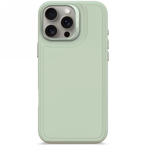 Decoded AntiMicrobial Silicone Stacks fliptok MagSafe-fel iPhone 16 Pro Max - Zöld tok Decoded AntiMicrobial Silicone Stacks fliptok MagSafe-fel iPhone 16 Pro Max - Zöld tok